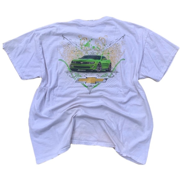 💛 Rare Vintage Chevrolet Green Camaro Graphic Tee | Gildan XL Thraahed - Picture 1 of 9